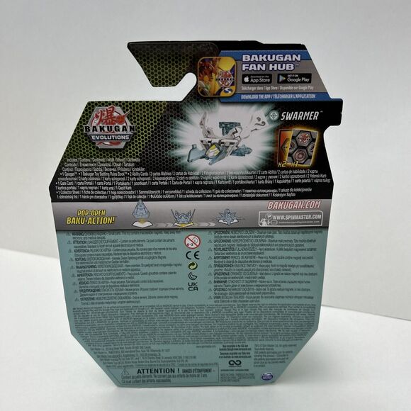 Bakugan Evolutions Geogan SWARMER , Collectible Action Figure with Trading Cards - Picture 7 of 10